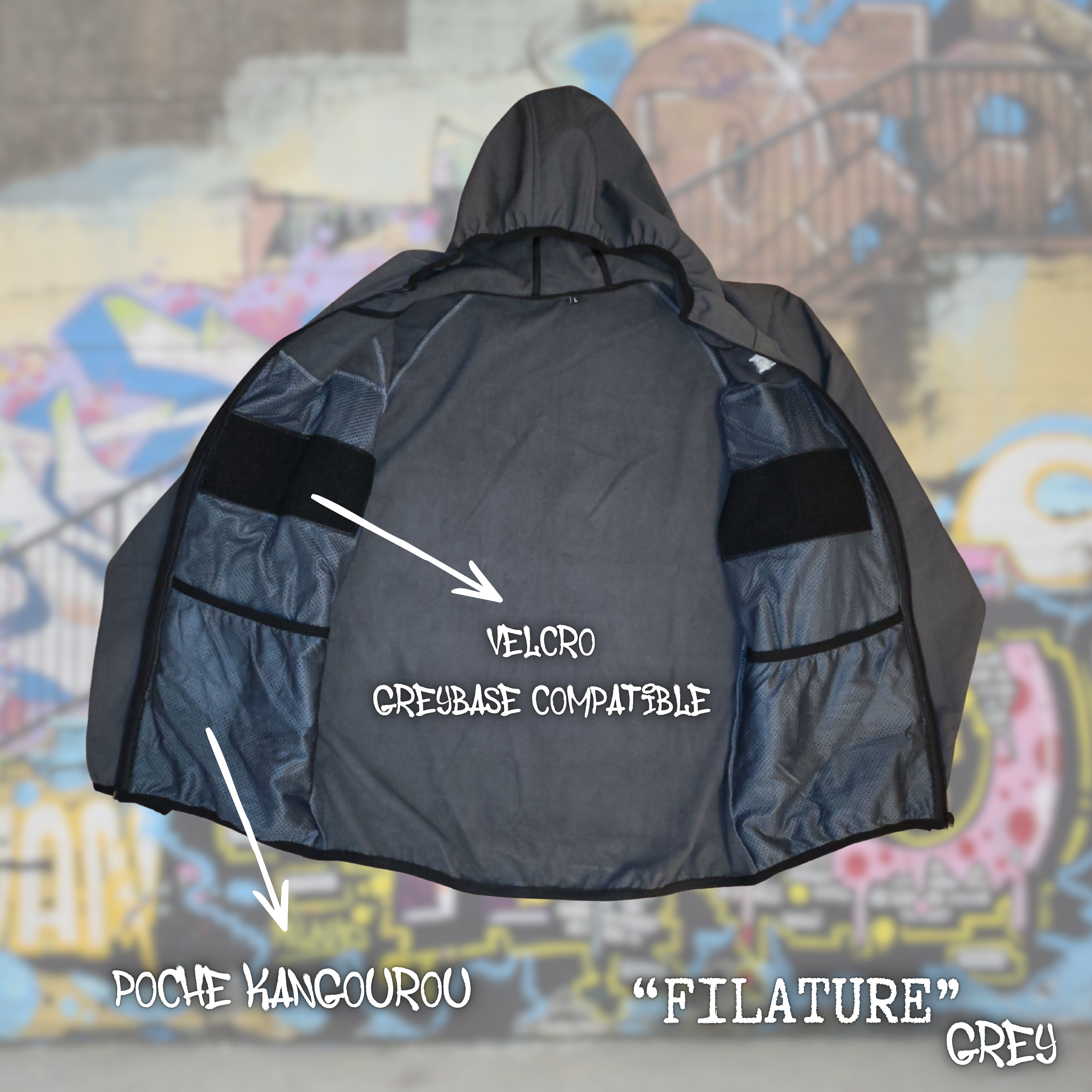Softshell « FILATURE » GREY-urbain