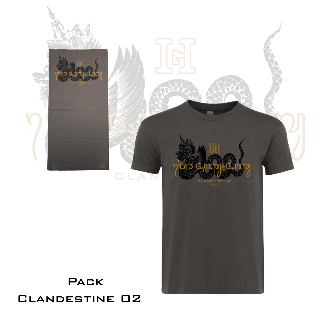 Pack T-SHIRT & CACHECOU “CLANDESTINE-002”