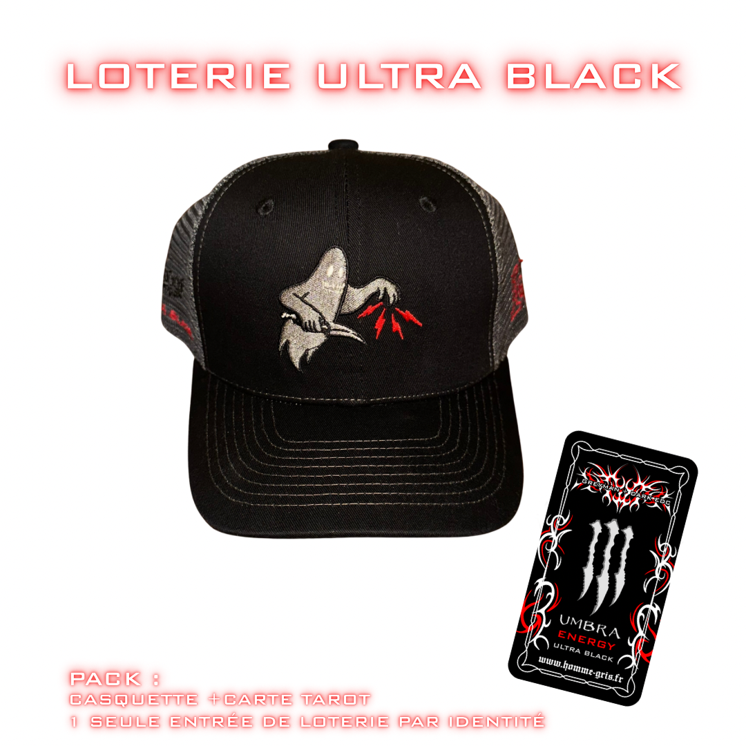 PACK loterie ULTRA BLACK ( Casquette + Billet )