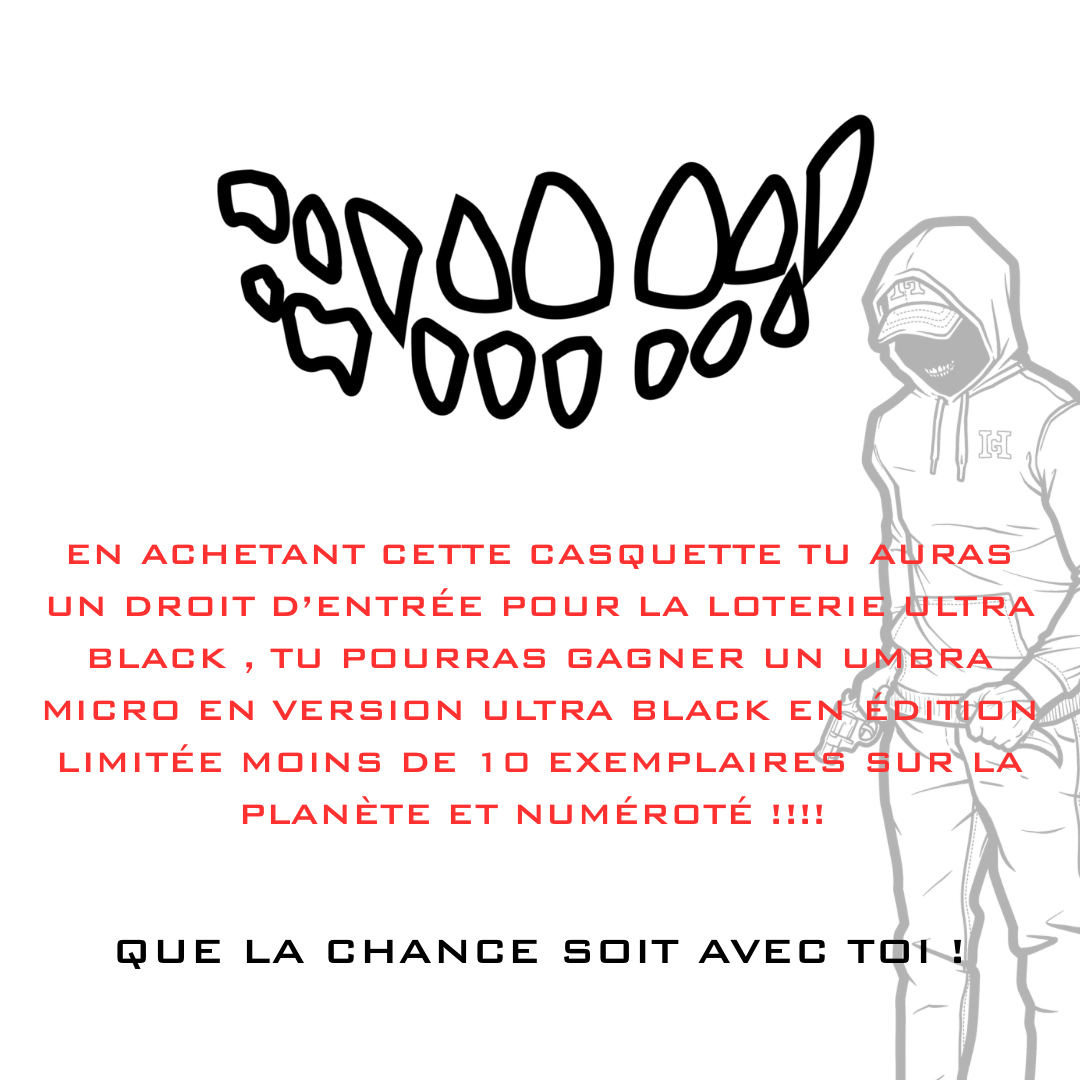 PACK loterie ULTRA BLACK ( Casquette + Billet )