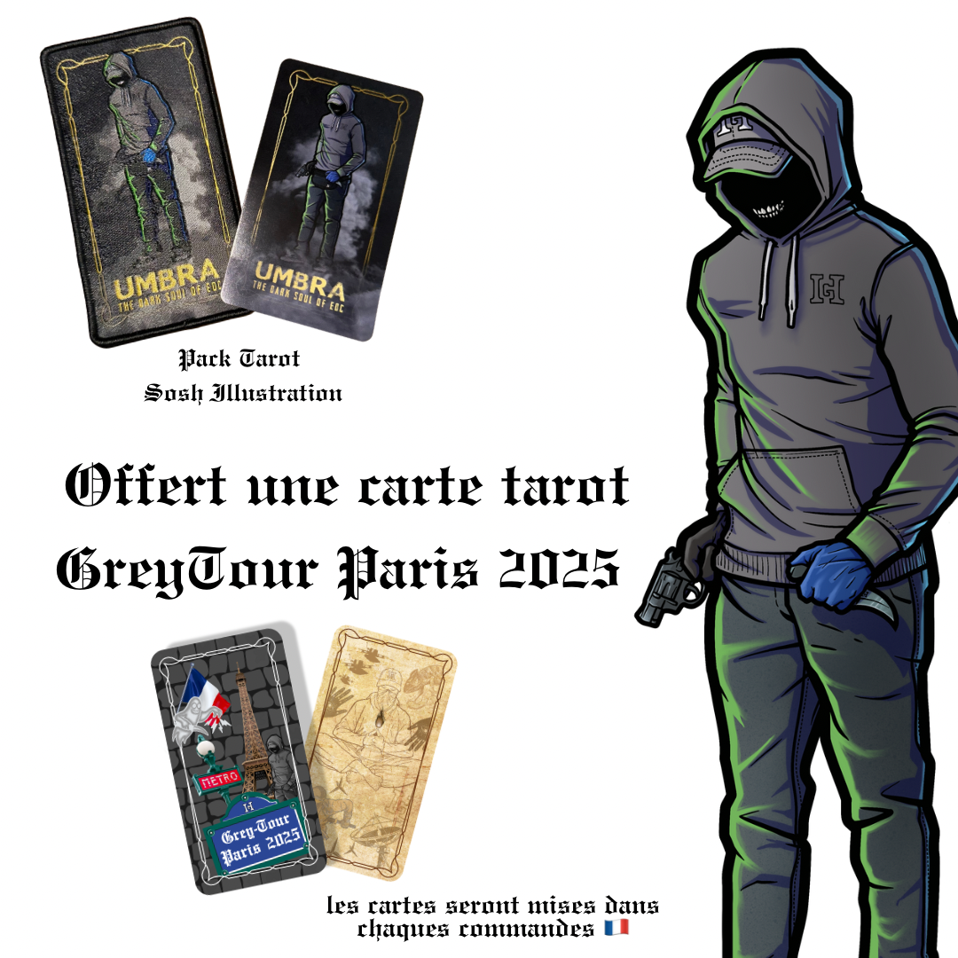 Pack Tarot Card HOMME GRIS by “ Sosh Illustration ”