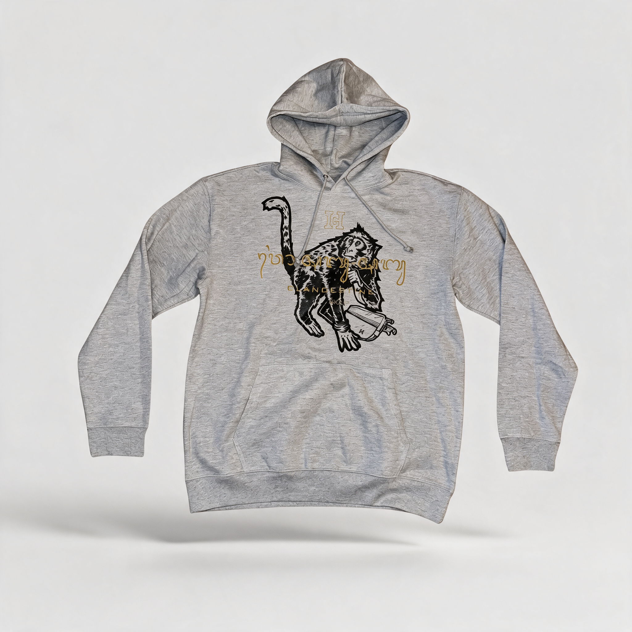 Sweat CLANDESTINE TOUR - 002 - HOMME-GRIS.FR