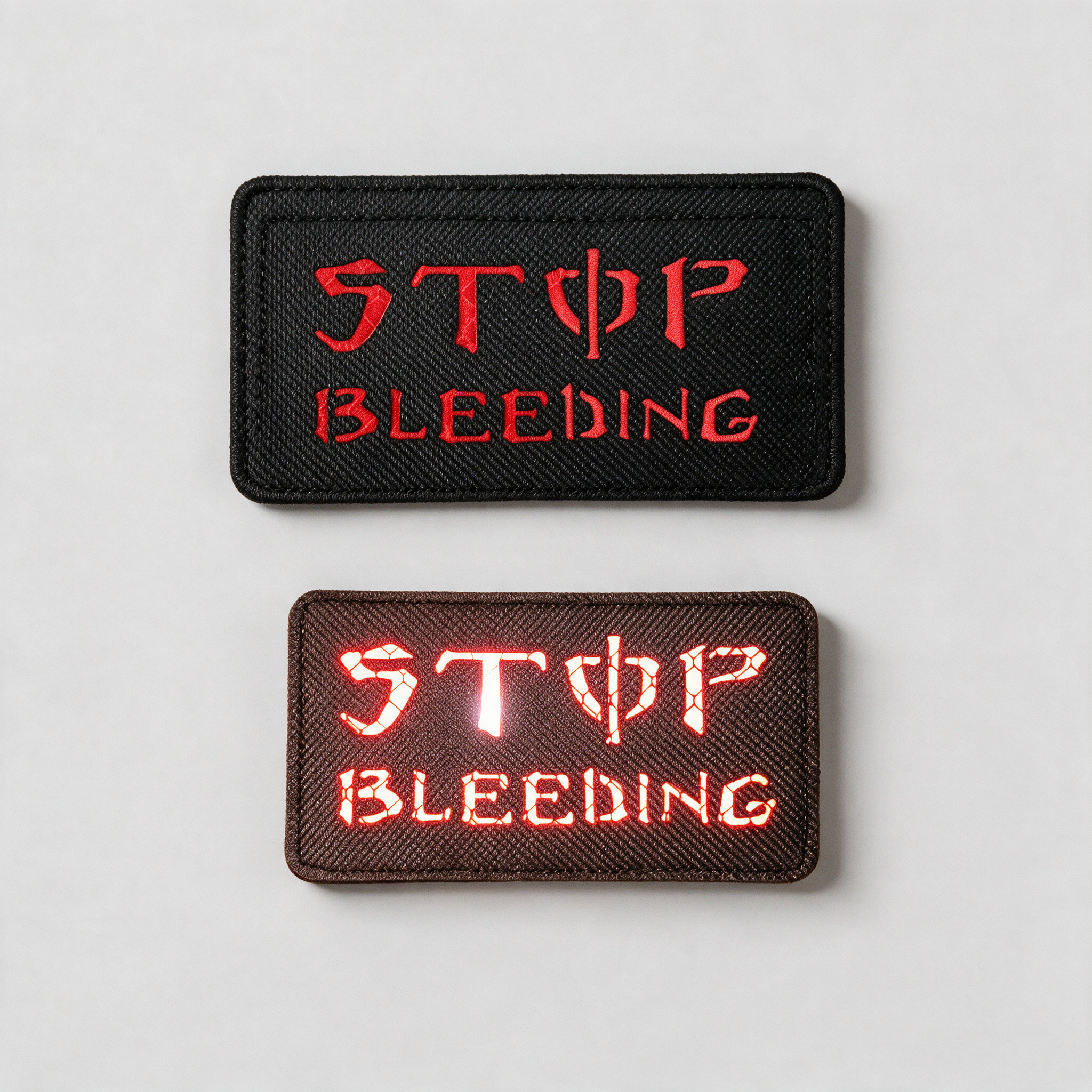Patch Laser Cut STOP BLEEDING Energy - HOMME-GRIS.FR