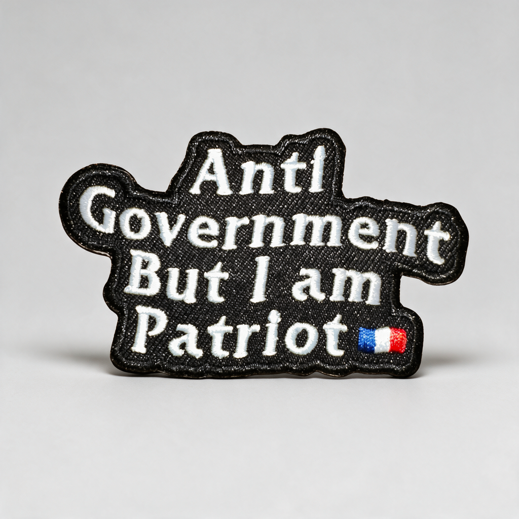 Patch brodé PATRIOTE - HOMME-GRIS.FR