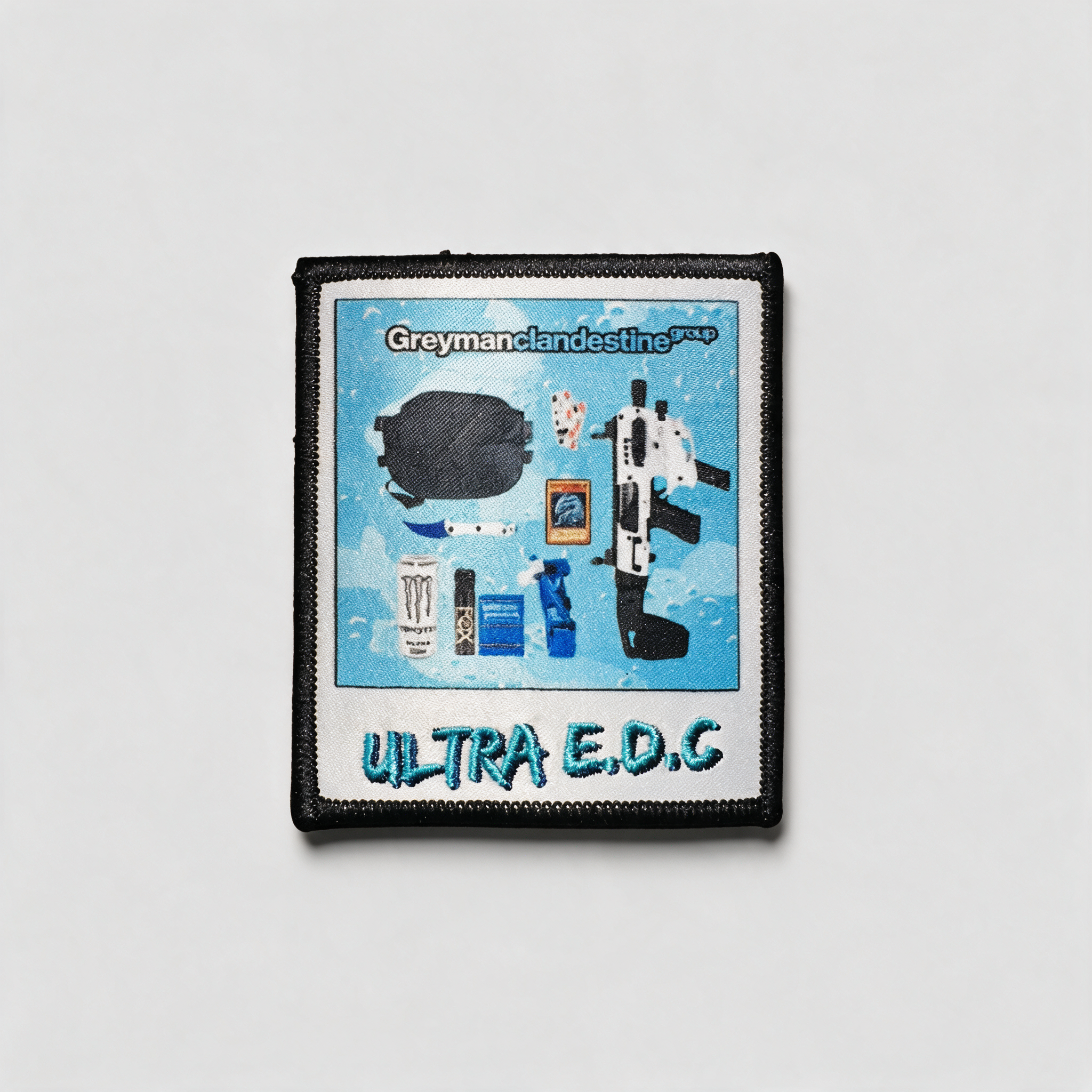 Patch brodé ULTRA E.D.C - HOMME-GRIS.FR